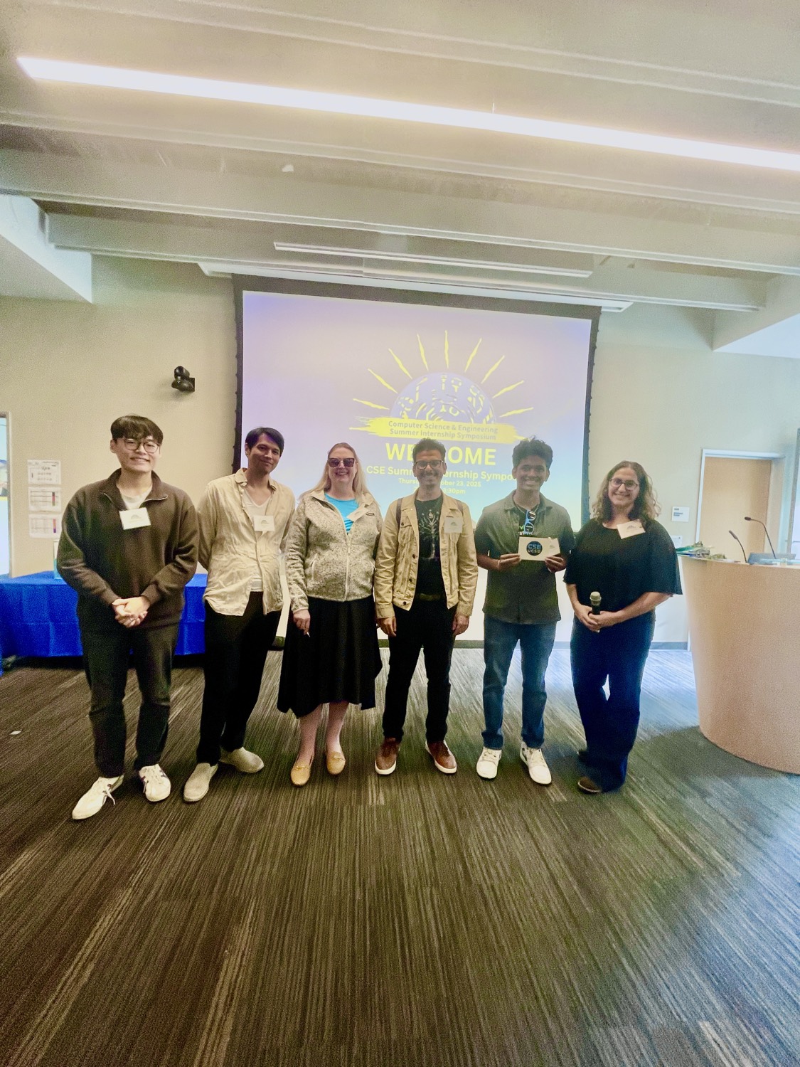 Receiving the Technical Skills Award