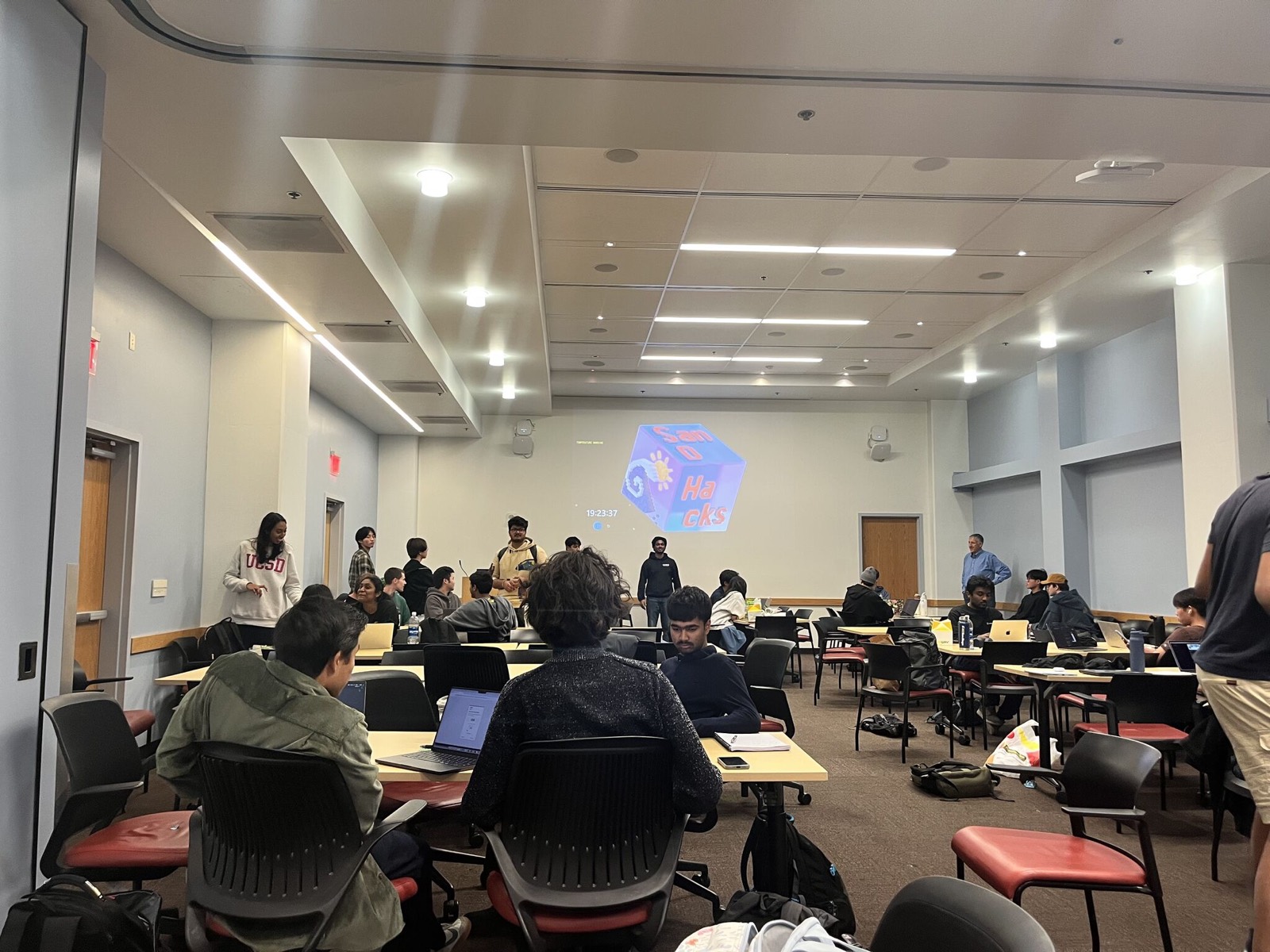 At a hackathon