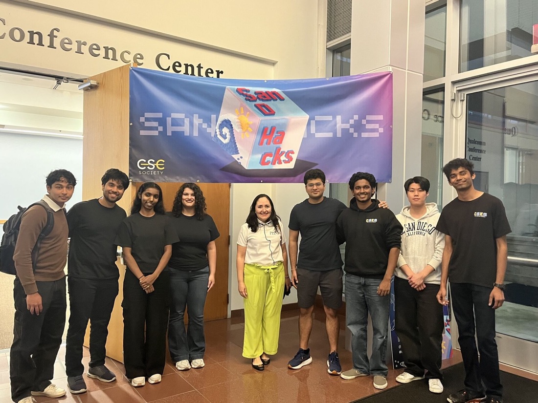 The CSE Society crew at SanDHacks